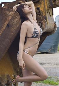 Risa Yoshiki in a bikini