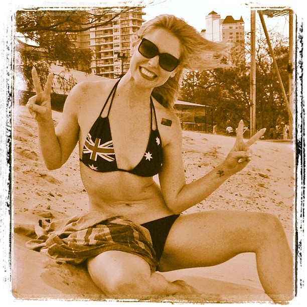 Charli Robinson in a bikini