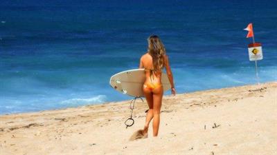 Anonymous in a bikini - ass