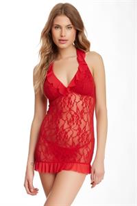 Maja Krag in lingerie