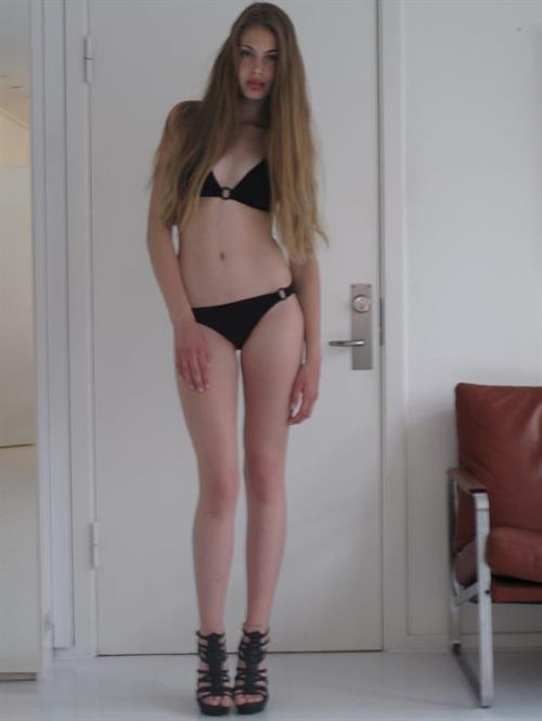 Maja Krag in a bikini