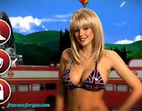 Keeley Hazell in a bikini