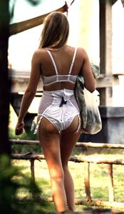 Keeley Hazell in lingerie - ass