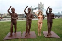 Keeley Hazell in a bikini