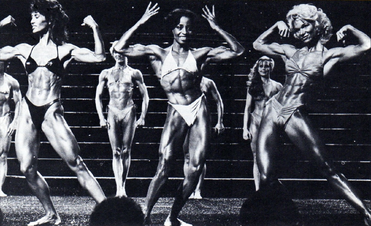 Rachel McLish in a bikini