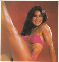 Rachel McLish in a bikini