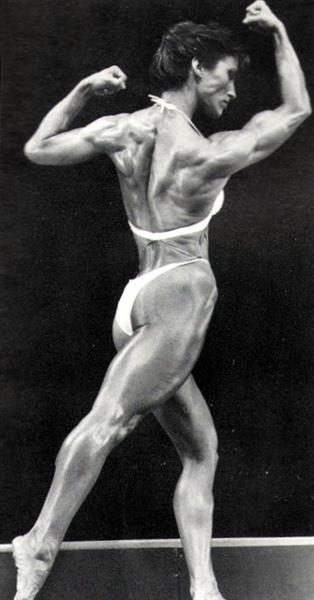 Rachel McLish in a bikini