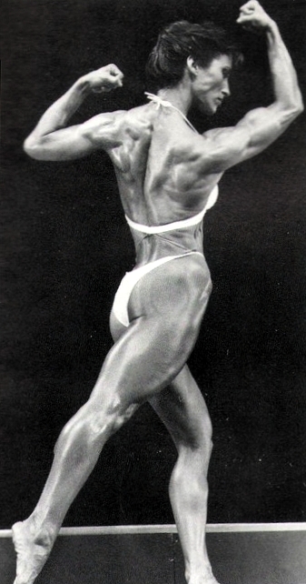 Rachel McLish in a bikini