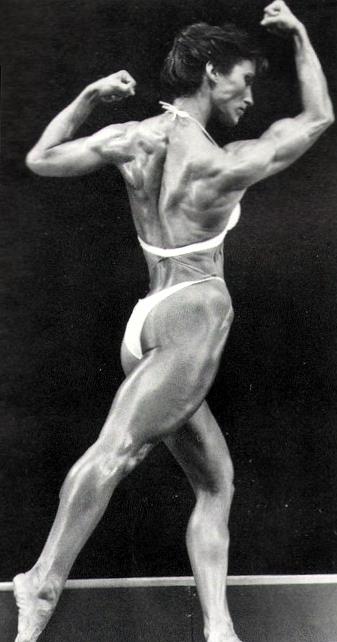 Rachel McLish in a bikini