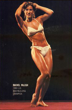 Rachel McLish in a bikini