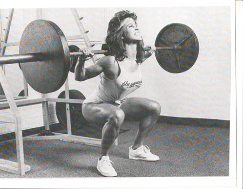 Rachel McLish in a bikini