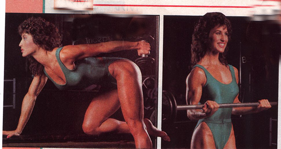 Rachel McLish in a bikini