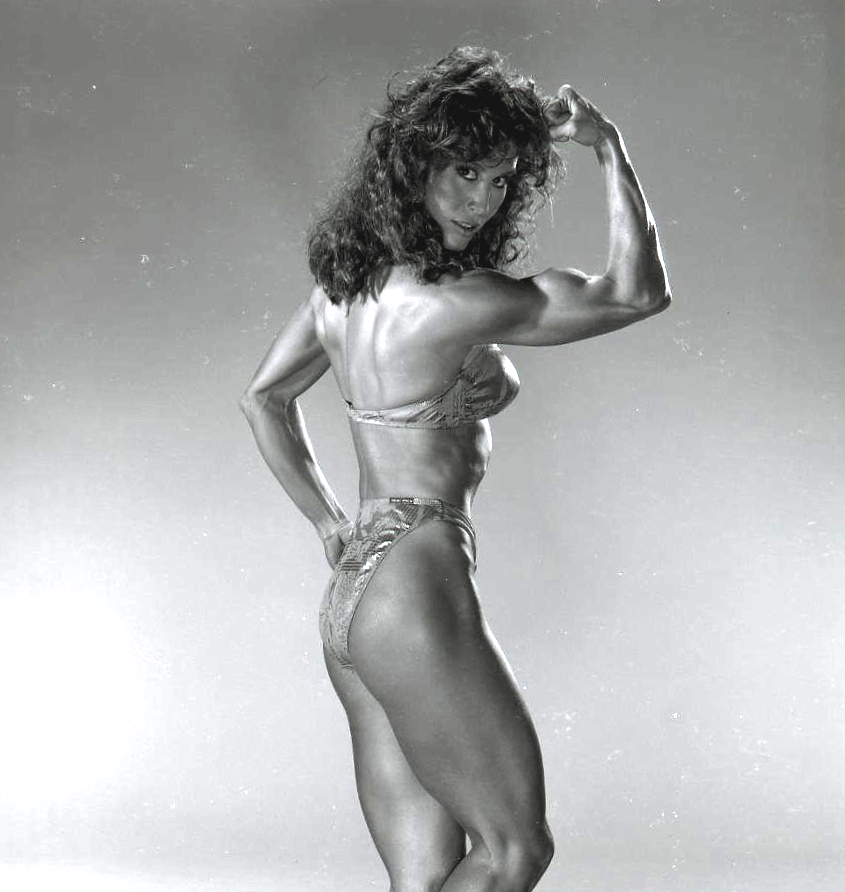 Rachel McLish in a bikini