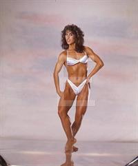 Rachel McLish in a bikini