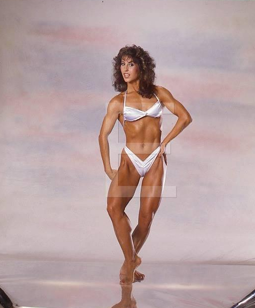 Rachel McLish in a bikini