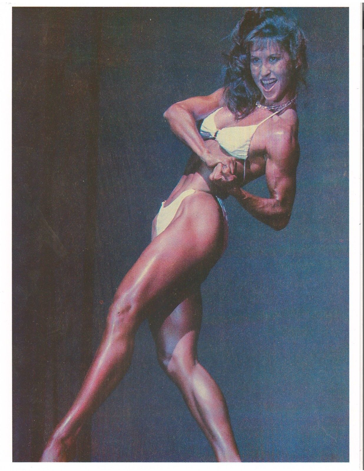 Rachel McLish in a bikini