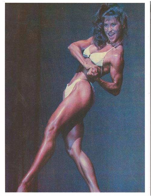 Rachel McLish in a bikini