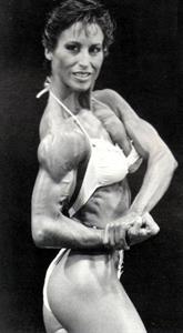 Rachel McLish in a bikini