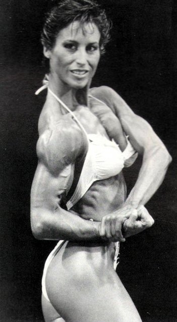 Rachel McLish in a bikini