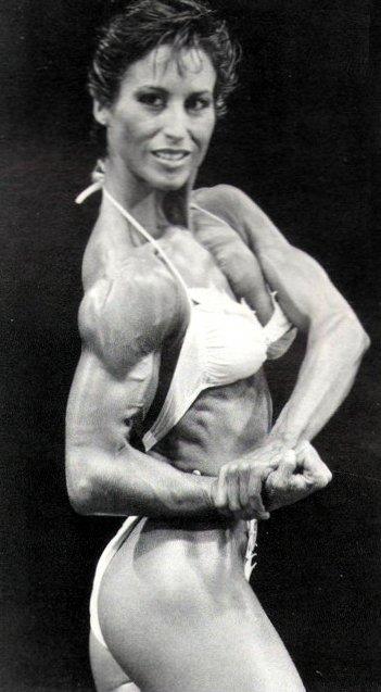 Rachel McLish in a bikini