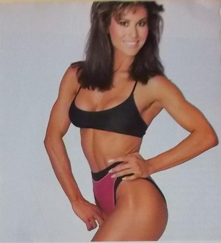 Rachel McLish in a bikini