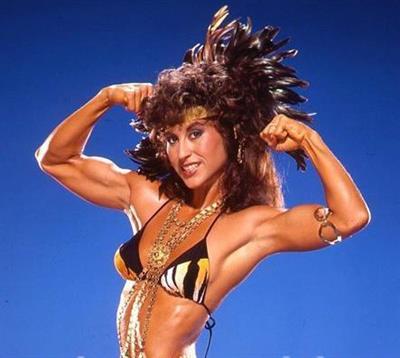 Rachel McLish in a bikini