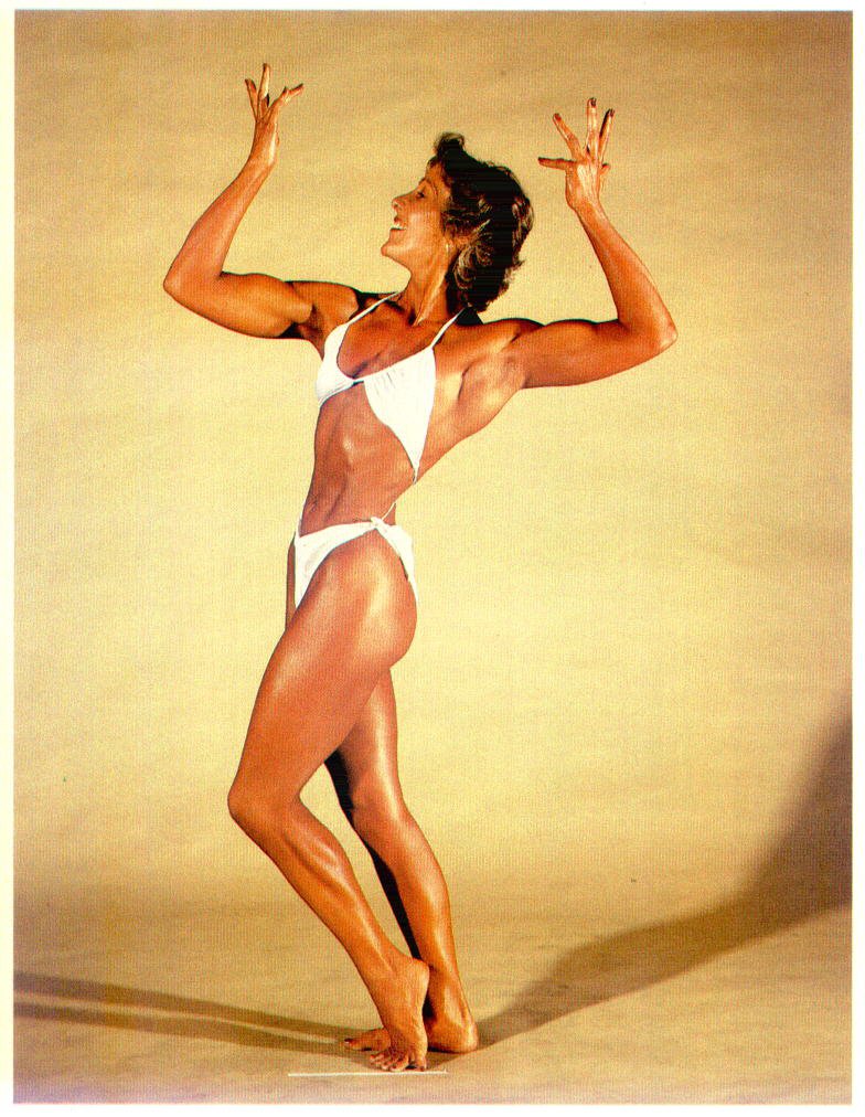 Rachel McLish in a bikini