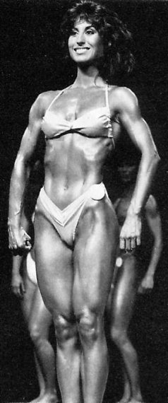 Rachel McLish in a bikini