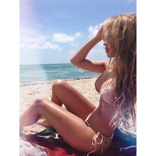 Chantel Jeffries in a bikini