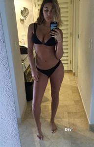 Chantel Jeffries in a bikini taking a selfie