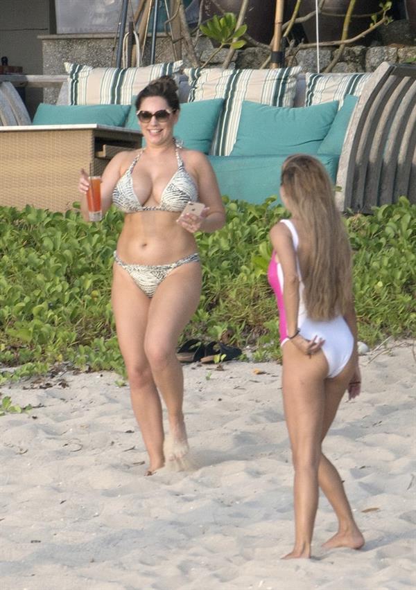 Kelly Brook in a bikini