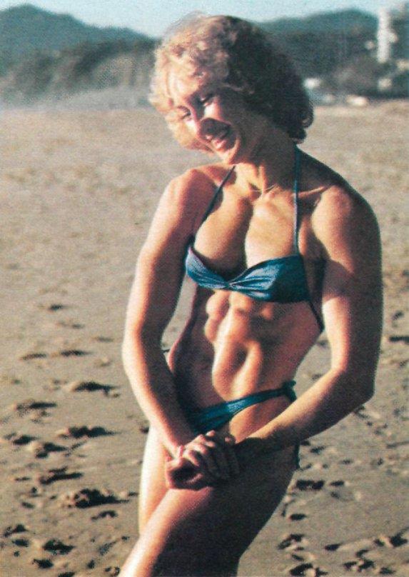 Claudia Wilbourn in a bikini