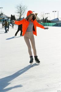 Faina Bona in a Jacket