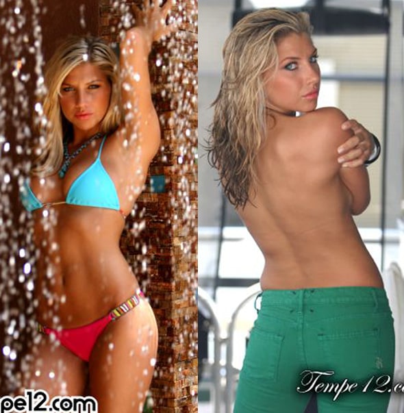 Melanie Collins in a bikini