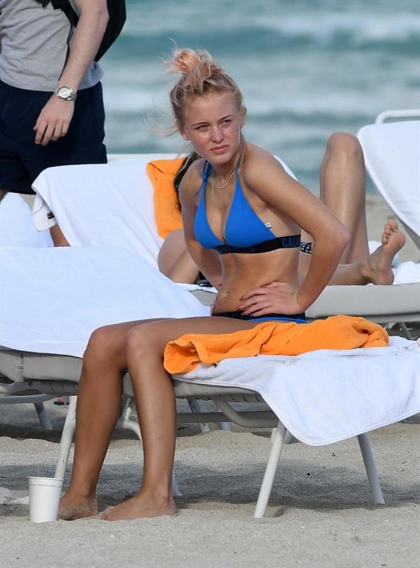 Zara Larsson in a bikini