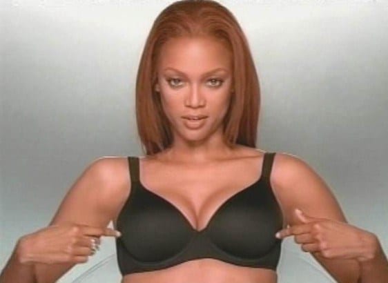 Tyra Banks in lingerie