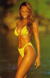 Tyra Banks in a bikini