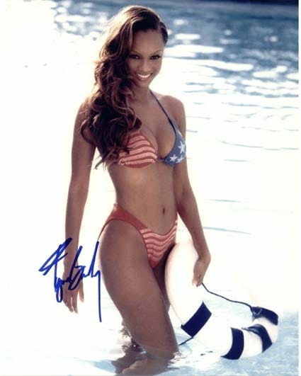 Tyra Banks in a bikini