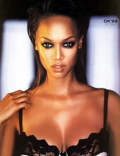 Tyra Banks in lingerie