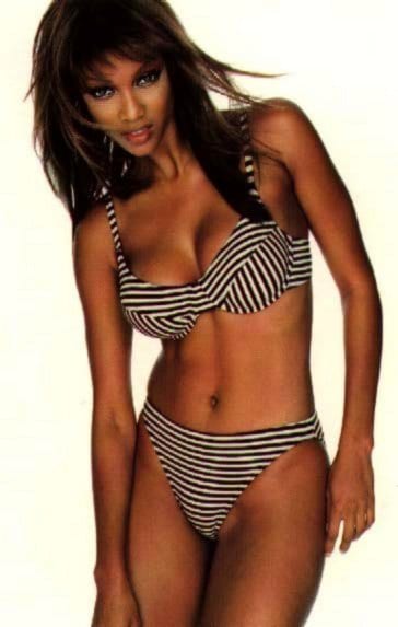 Tyra Banks in a bikini