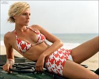 Bridget Hall in a bikini