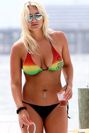 Brooke Hogan in a bikini