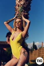 Saskia Valentine in a bikini