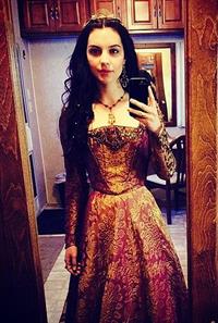 Adelaide Kane taking a selfie