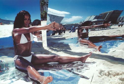 Naomi Campbell in a bikini