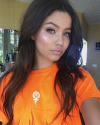 Audreyana Michelle taking a selfie