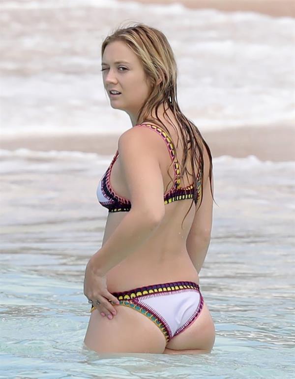 Billie Lourd in a bikini - ass