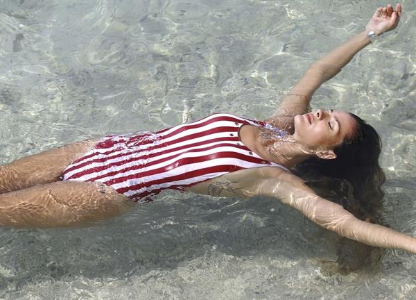 María Eugenia Suárez in a bikini