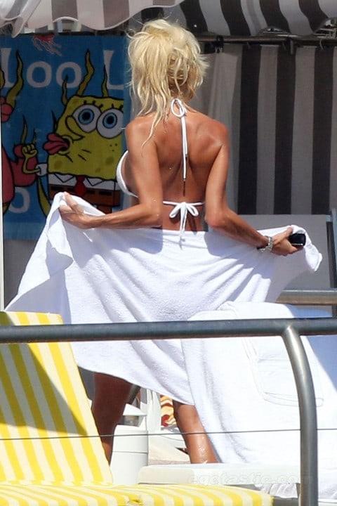 Victoria Silvstedt in a bikini