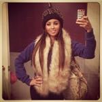 Vanessa Morgan taking a selfie